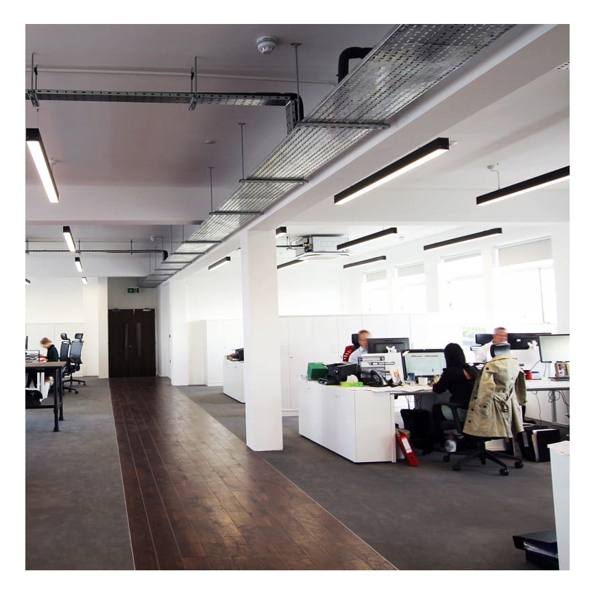 LED-pendel med wire LED/44W/230V 3000K 120 cm sort