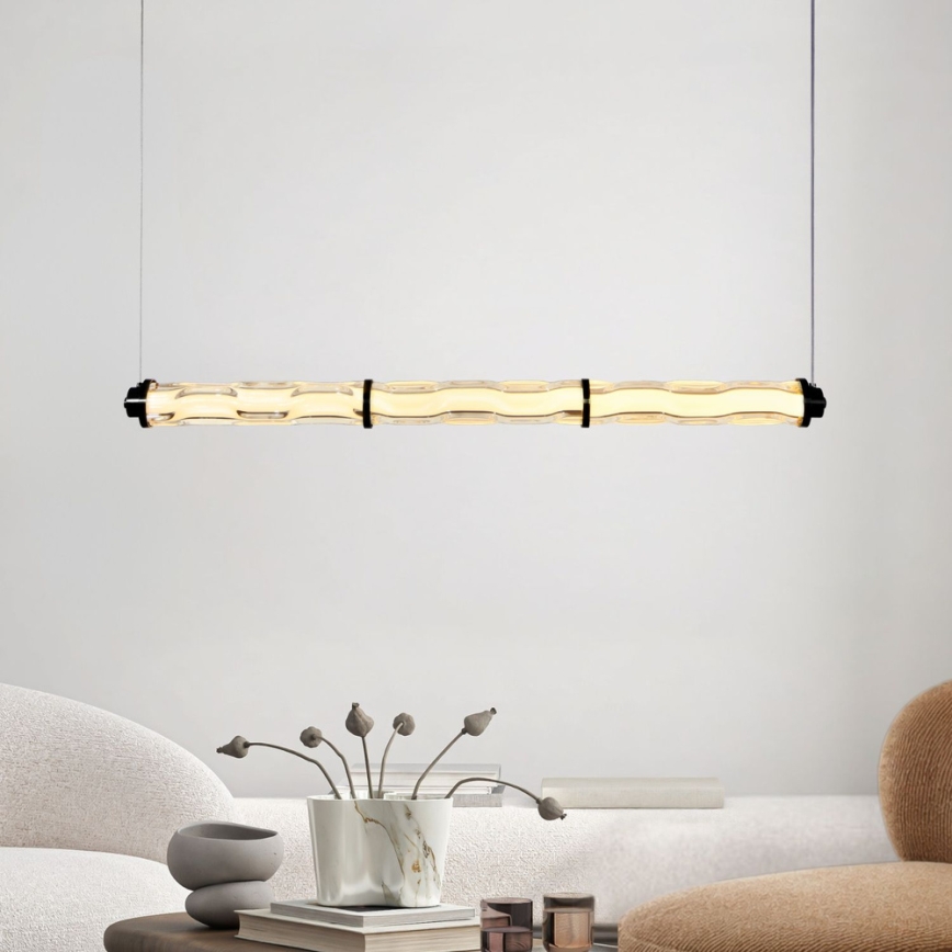 LED-pendel med wireophæng CORTE LED/25W/230V, sort