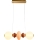 LED-pendel med wireophæng FLORES LED/15W/230V guld/orange/brun