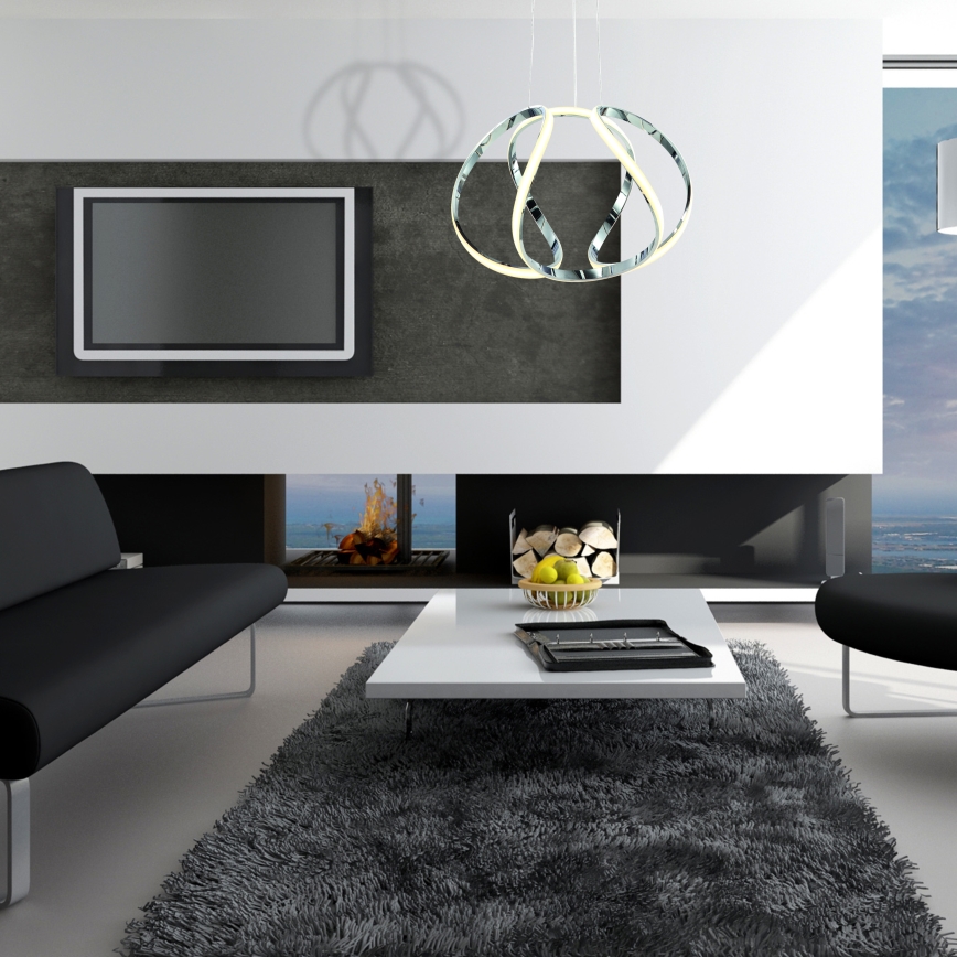 LED-pendel med wireophæng GLOBE LED/50W/230V