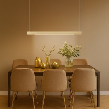 LED-pendel med wireophæng LINEA LED/36W/230V 3000/4000/5700K CRI 90 guld