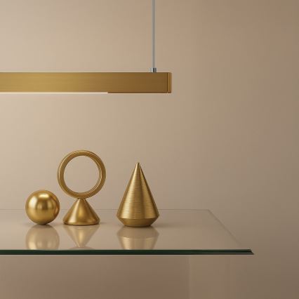 LED-pendel med wireophæng LINEA LED/36W/230V 3000/4000/5700K CRI 90 guld