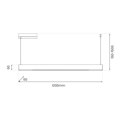LED-pendel med wireophæng LINEA LED/36W/230V 3000/4000/5700K CRI 90 guld