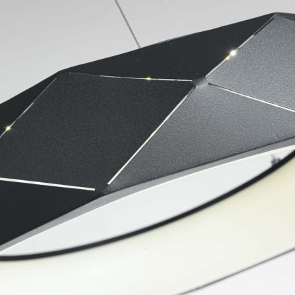 LED-pendel med wireophæng REUS LED/36W/230V 4000K Ø 61 cm sort