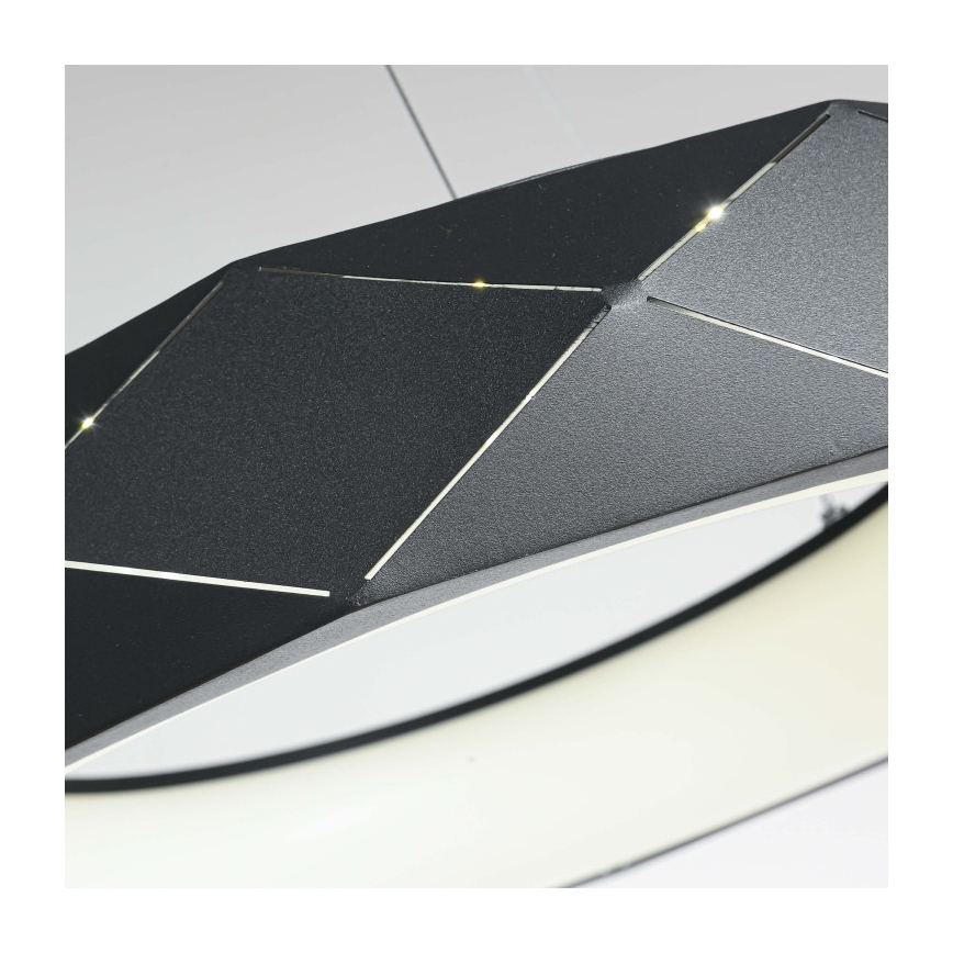 LED-pendel med wireophæng REUS LED/36W/230V 4000K Ø 61 cm sort