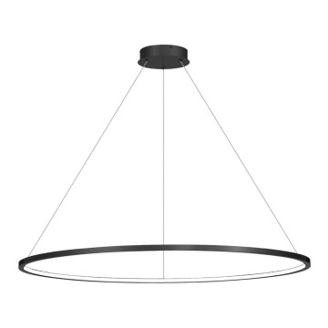 LED-pendel med wireophæng SATURNO LED/65W/230V Ø120 cm IP44 sort