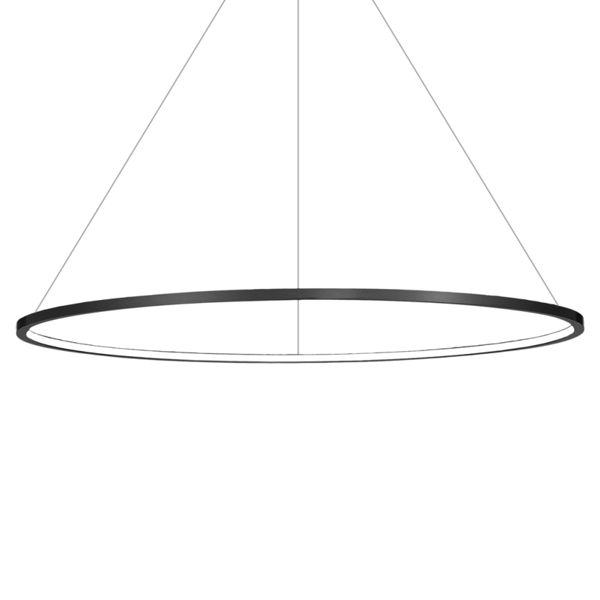 LED-pendel med wireophæng SATURNO LED/65W/230V Ø120 cm IP44 sort