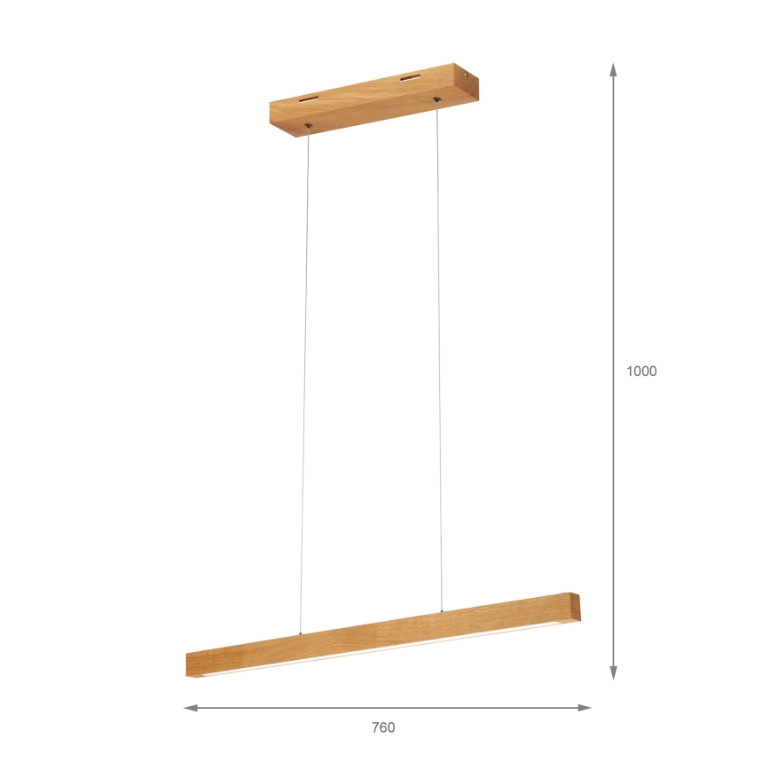 LED-pendel med wireophæng VERDE LED/18W/230V 3000K 76 cm eg