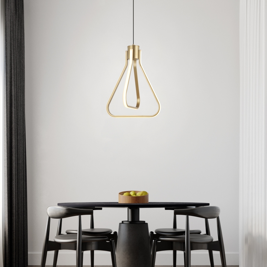 LED-pendel med wireophæng ZING LED/19W/230V guld