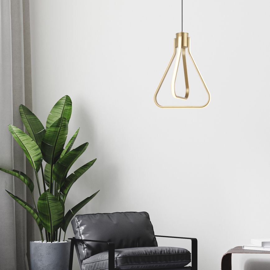 LED-pendel med wireophæng ZING LED/19W/230V guld