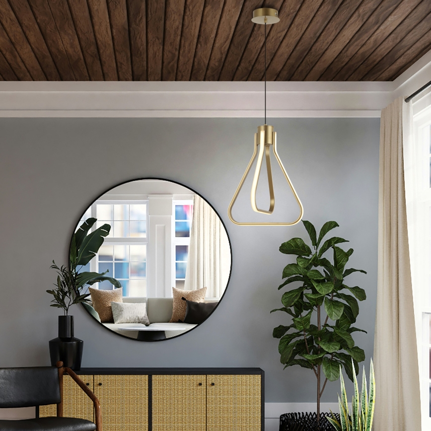 LED-pendel med wireophæng ZING LED/19W/230V guld