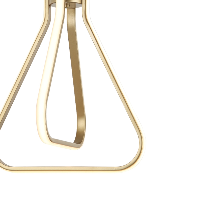 LED-pendel med wireophæng ZING LED/19W/230V guld