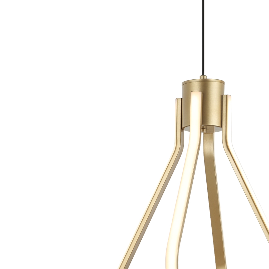 LED-pendel med wireophæng ZING LED/19W/230V guld