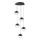 LED-pendel med wireophæng ZIREA LED/30W/230V sort
