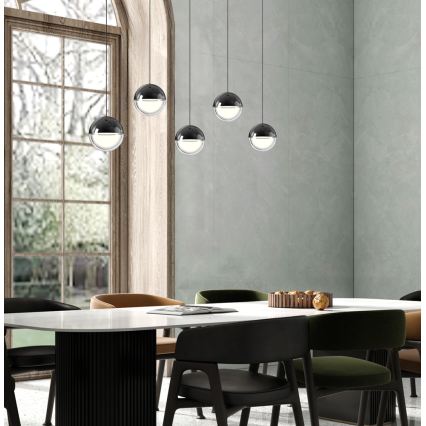 LED-pendel med wireophæng ZIREA LED/30W/230V, sort