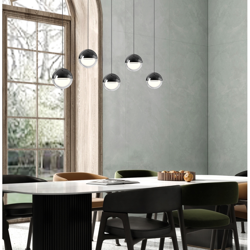 LED-pendel med wireophæng ZIREA LED/30W/230V, sort