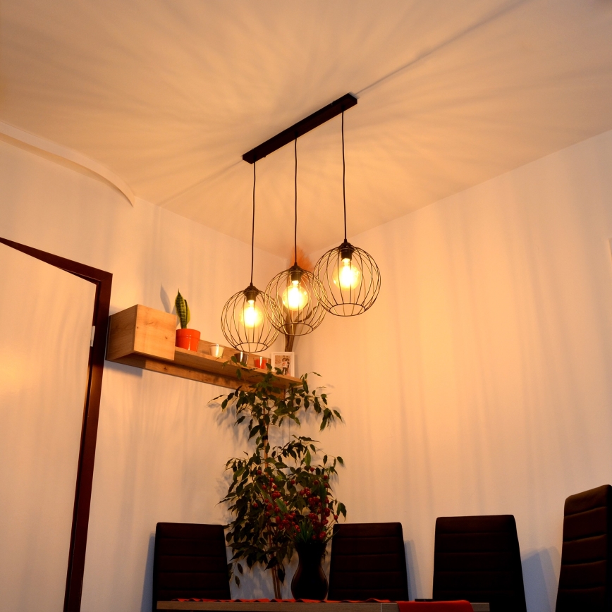 LED pendel MERCURE 3xE27/15W/230V