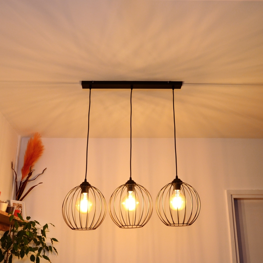 LED pendel MERCURE 3xE27/15W/230V