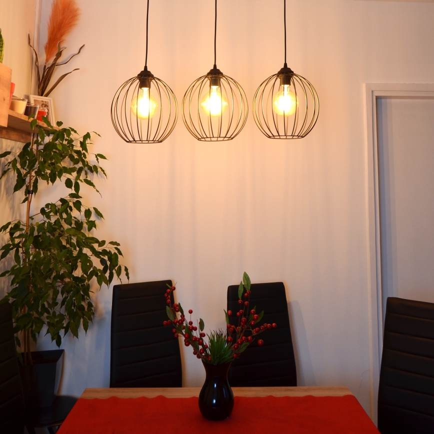 LED pendel MERCURE 3xE27/15W/230V