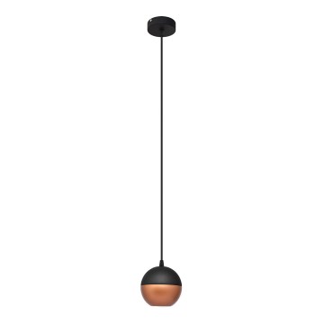 LED pendel MIDWAY 1xGU10/4,8W/230V sort/kobber