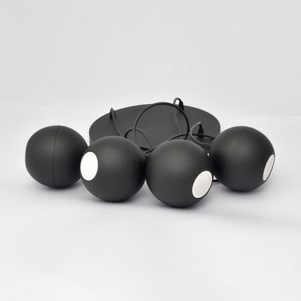 LED pendel MIDWAY 4xGU10/4,8W/230V sort