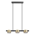 LED pendel MIRELLA 3xGX53/6W/230V guldfarvet/sort