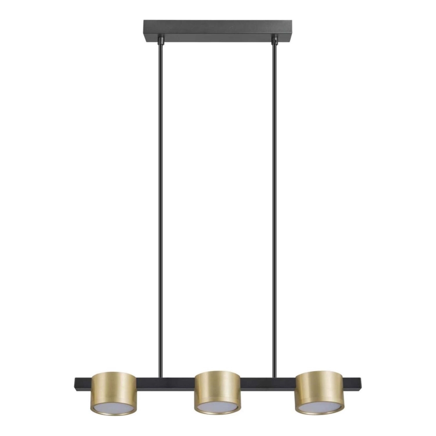 LED pendel MIRELLA 3xGX53/6W/230V guldfarvet/sort