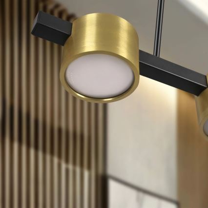 LED pendel MIRELLA 3xGX53/6W/230V guldfarvet/sort