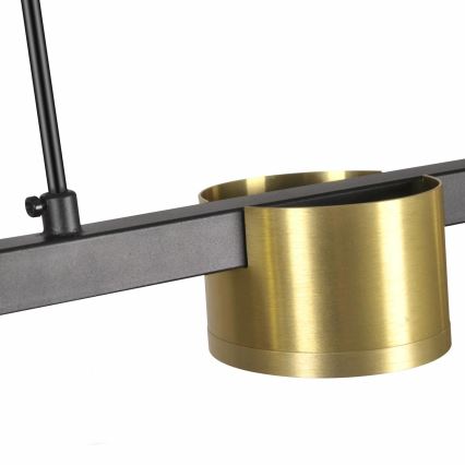 LED pendel MIRELLA 3xGX53/6W/230V guldfarvet/sort