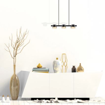 LED pendel MIRELLA 3xGX53/6W/230V sort