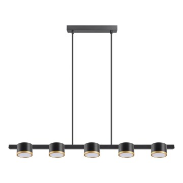 LED pendel MIRELLA 5xGX53/6W/230V sort