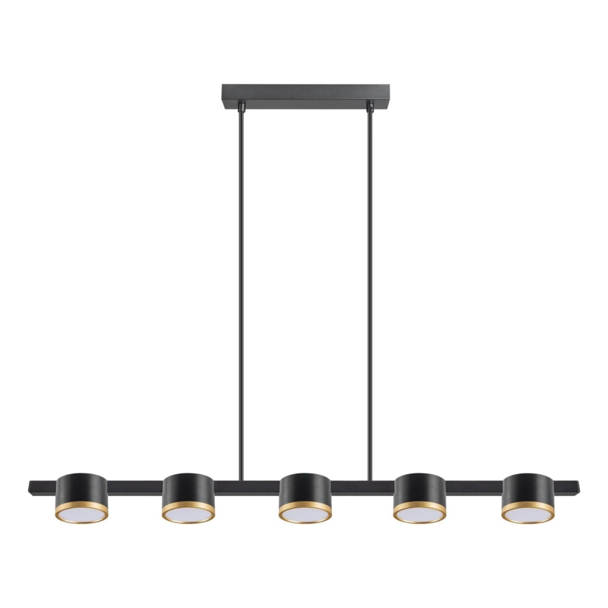 LED pendel MIRELLA 5xGX53/6W/230V sort