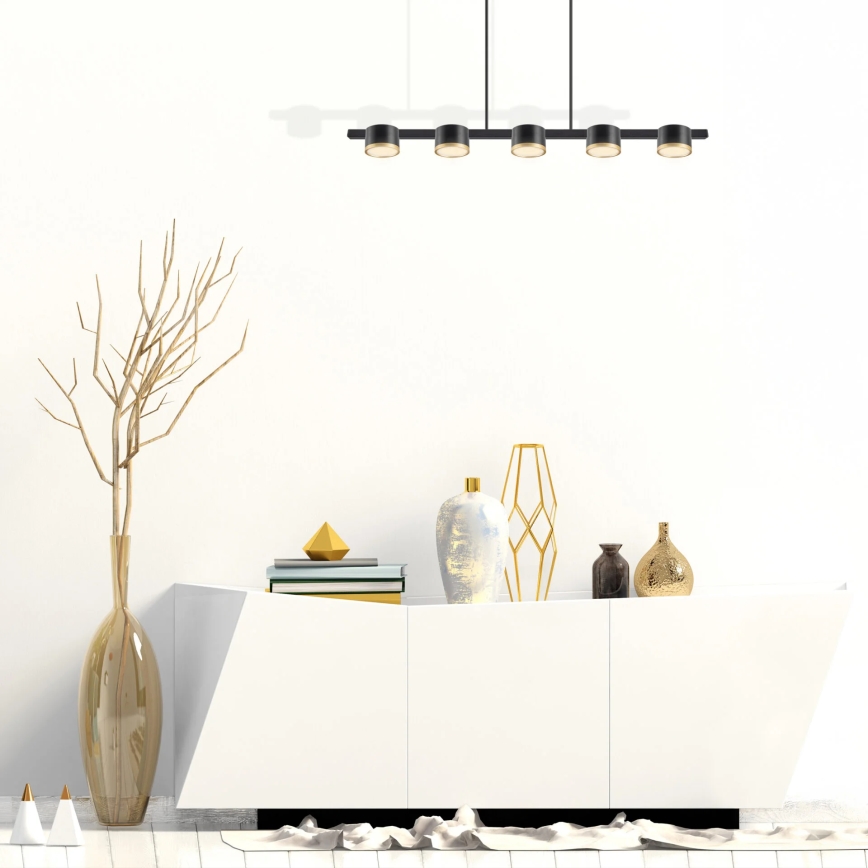 LED pendel MIRELLA 5xGX53/6W/230V sort