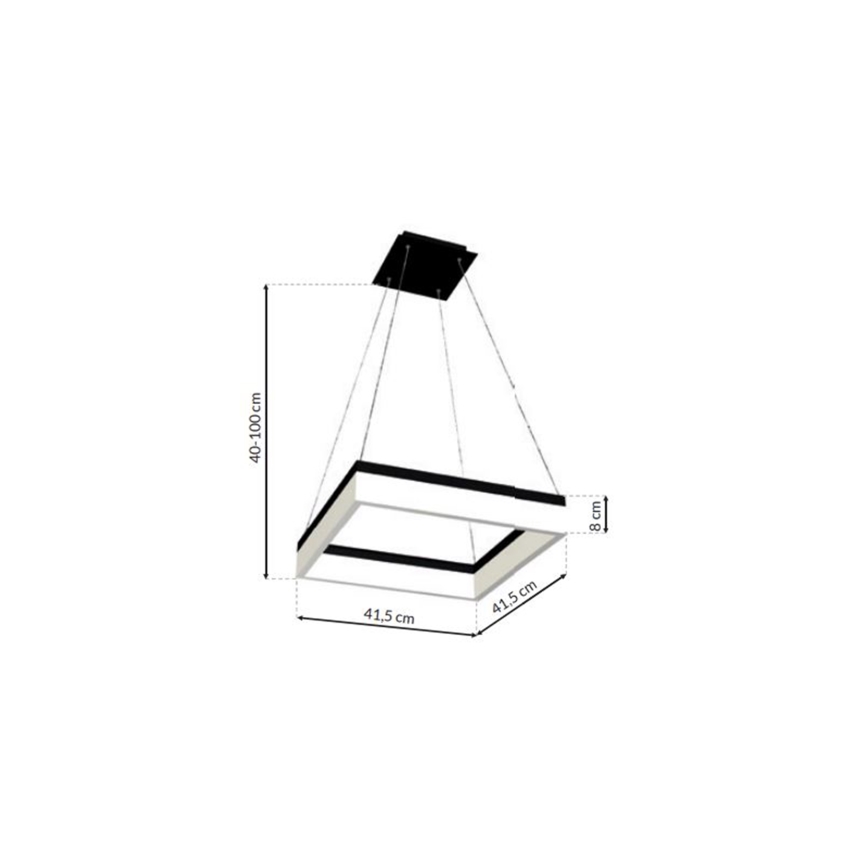 LED pendel NERO 1xLED/32W/230V