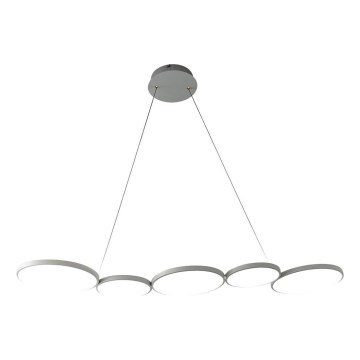LED pendel OLYMPIA 5xLED/10W/230V grå