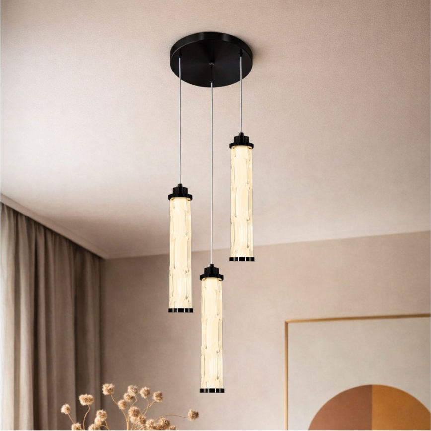 LED pendel på kabel CORTE LED/25W/230V sort