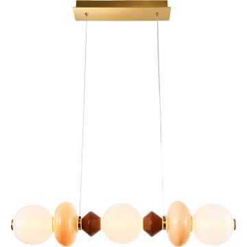 LED-pendel på kabel FLORES LED/20W/230V guld/orange/brun