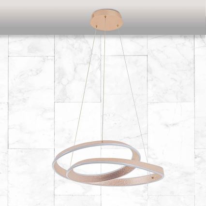 LED-pendel på kabel GLOW LED/75W/230V 4000K Ø 60 cm guld