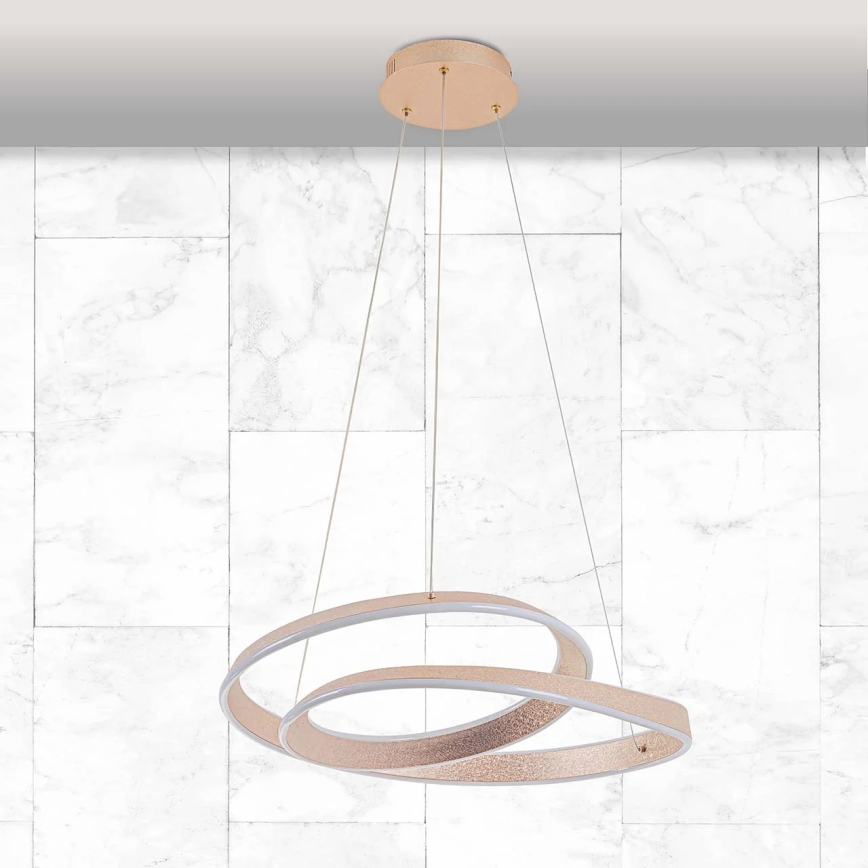 LED-pendel på kabel GLOW LED/75W/230V 4000K Ø 60 cm guld