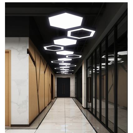 LED-pendel på kabel LED/20W/230V sort