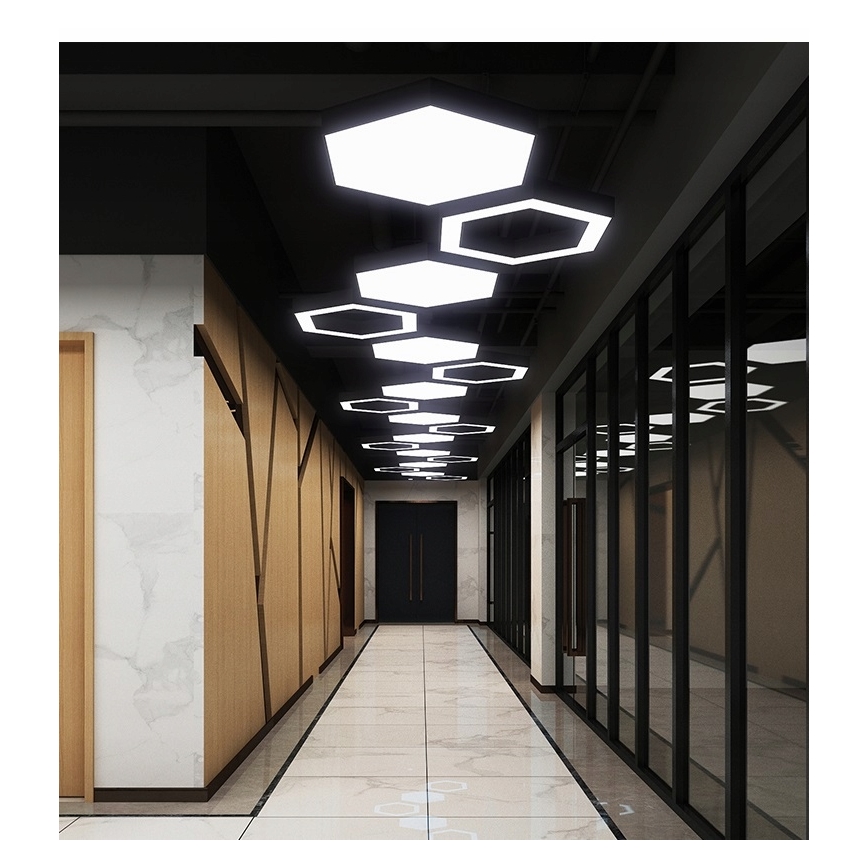 LED-pendel på kabel LED/20W/230V sort