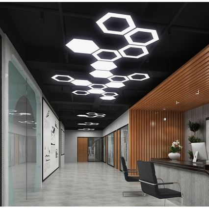 LED-pendel på kabel LED/20W/230V sort