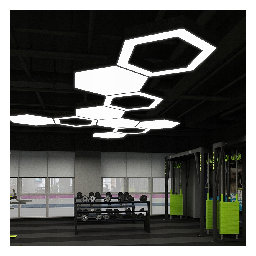 LED-pendel på kabel LED/20W/230V sort