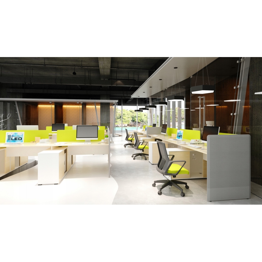 LED-pendel på kabel LED/20W/230V sort