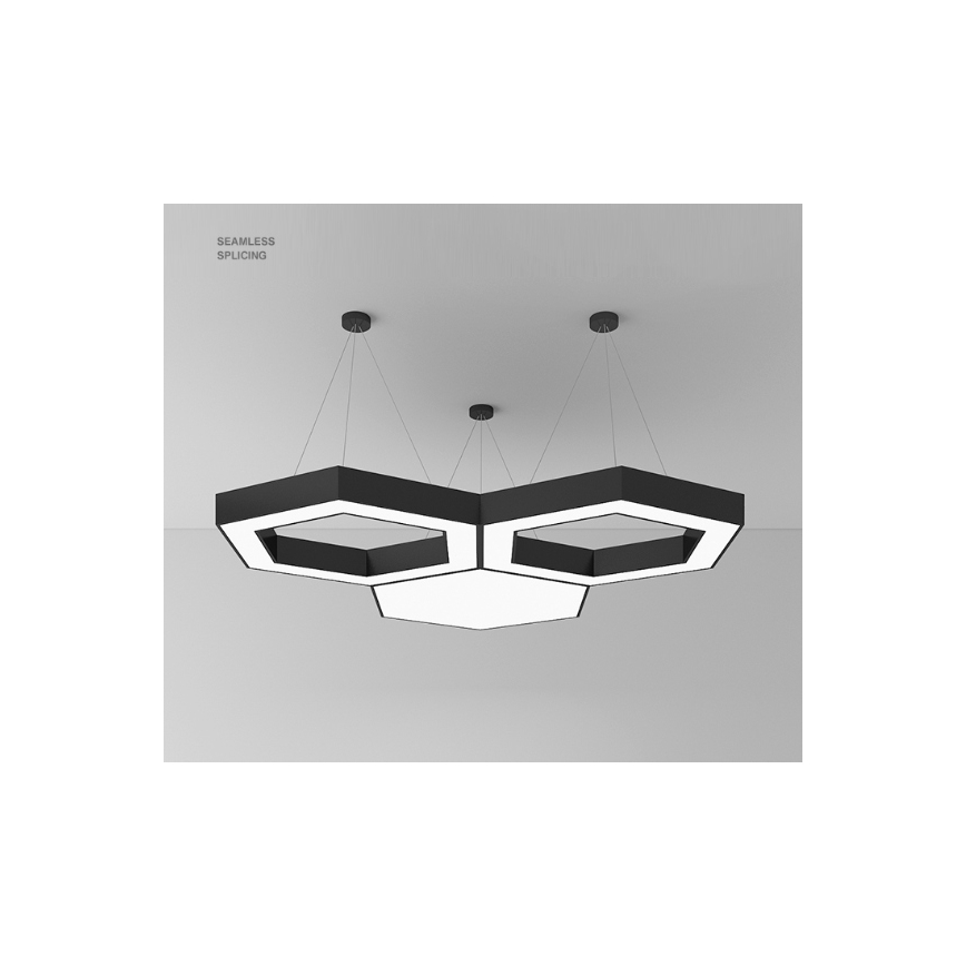 LED-pendel på kabel LED/20W/230V sort