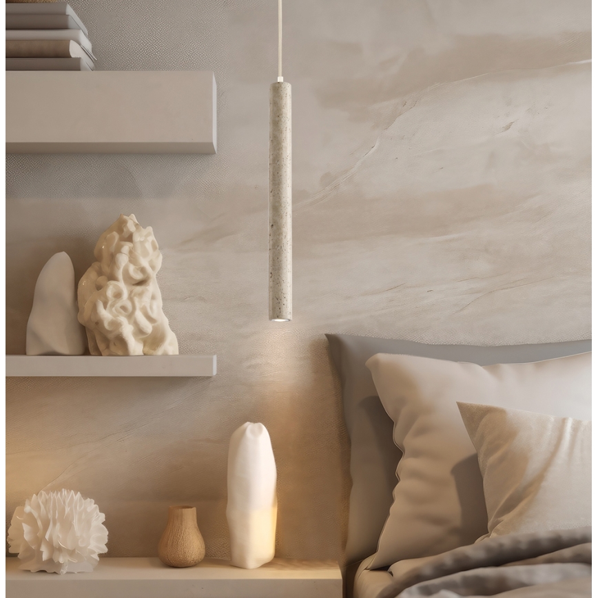 LED-pendel på kabel LEONARD LED/7W/230V, beige