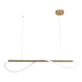 LED-pendel på kabel MELECA LED/24W/230V 3000/4000/6000K 100 cm guld