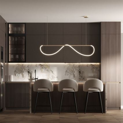 LED-pendel på kabel MELECA LED/36W/230V 3000/4000/6000K 160 cm guld