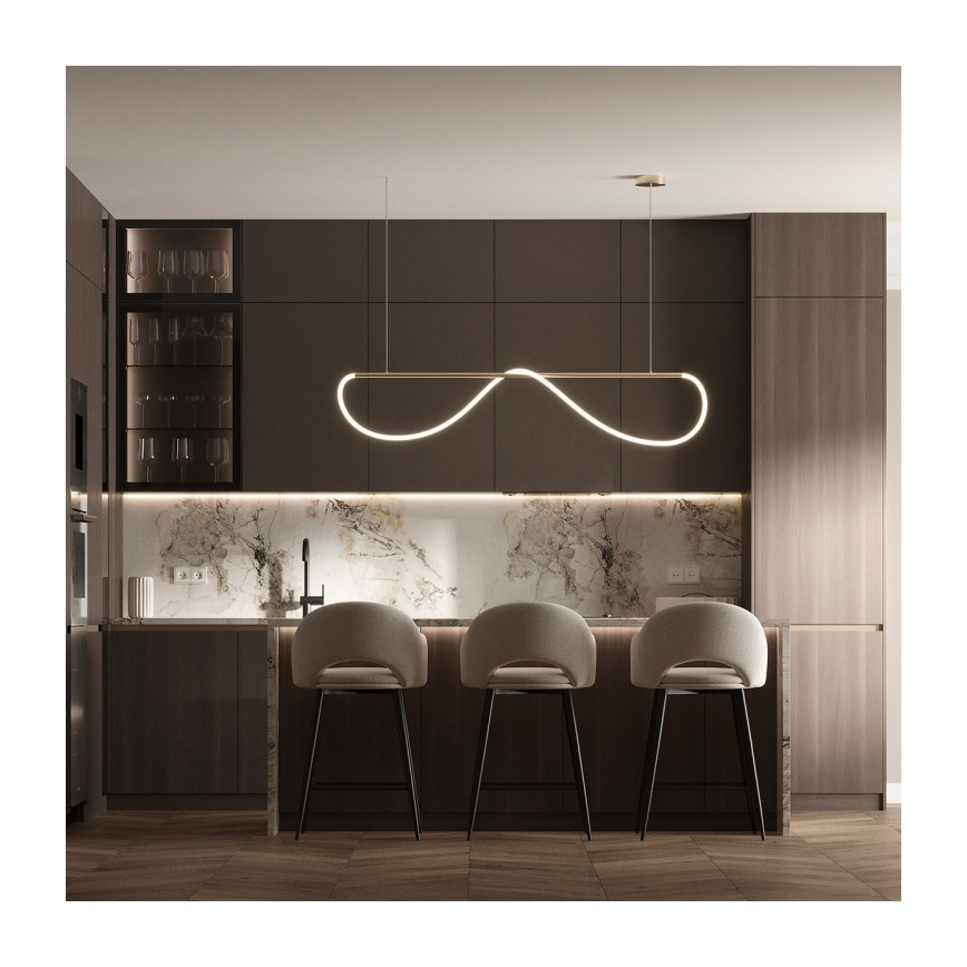 LED-pendel på kabel MELECA LED/36W/230V 3000/4000/6000K 160 cm guld