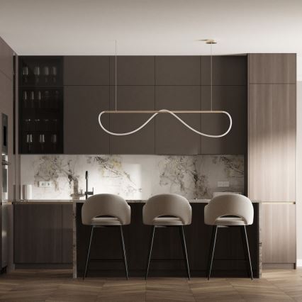 LED-pendel på kabel MELECA LED/36W/230V 3000/4000/6000K 160 cm guld